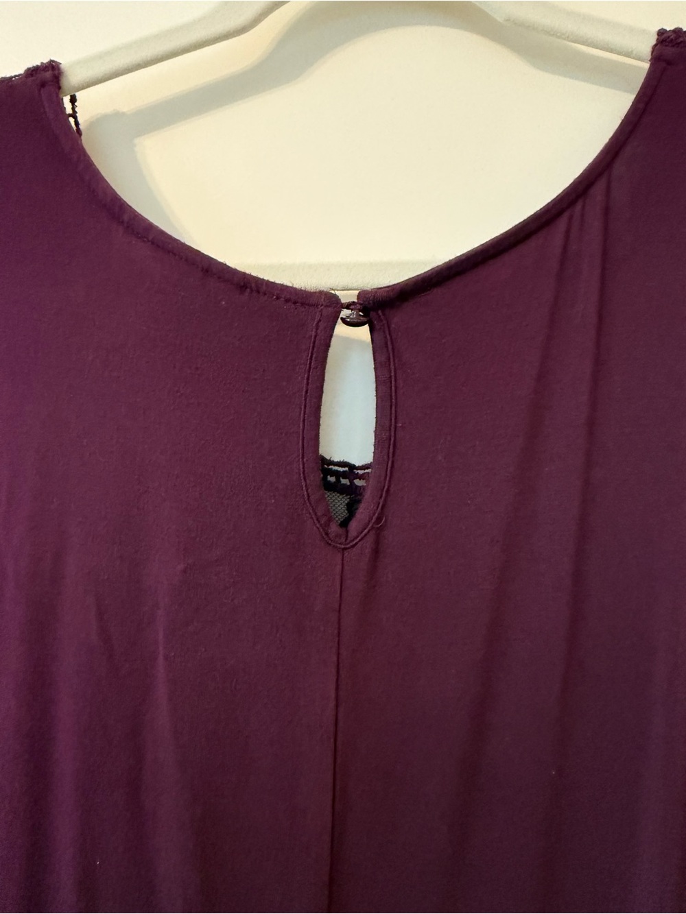 Catherines Lace-Trim Sleeveless Maxi Dress in Plum - Picture 5 of 5